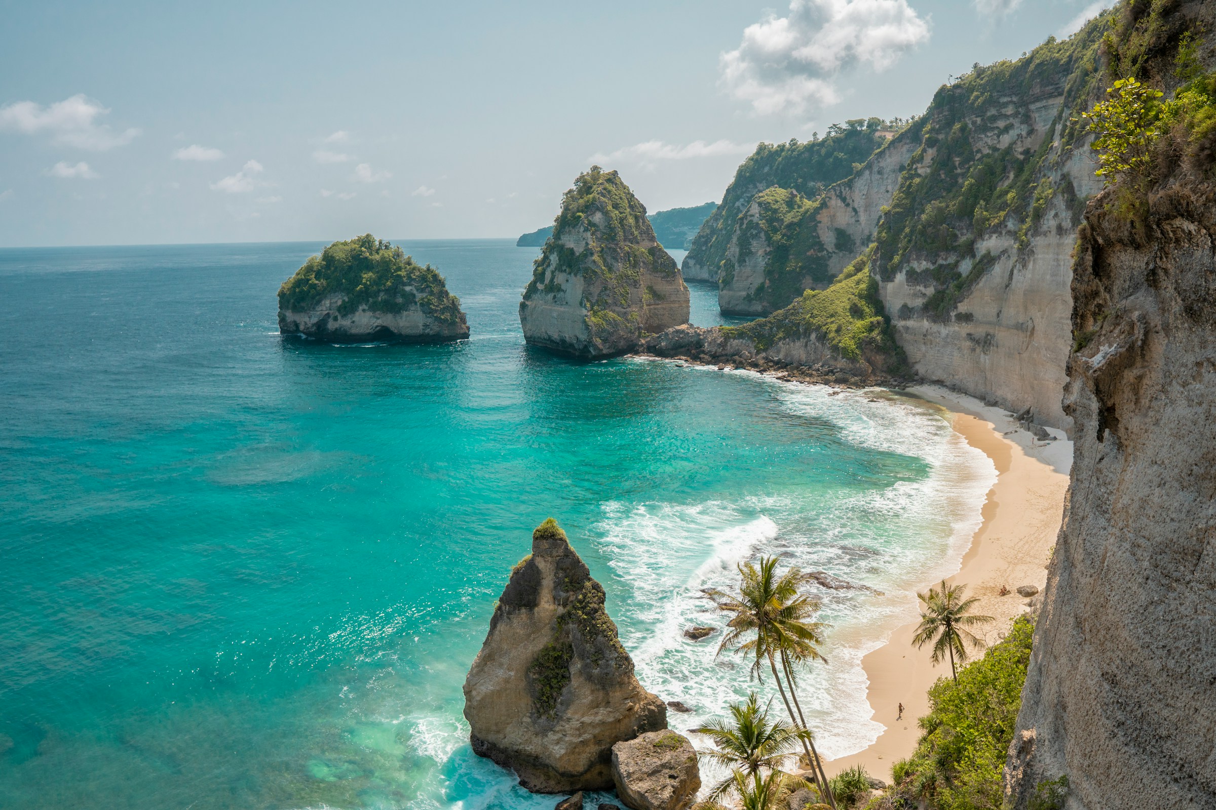 Beautiful beach from above